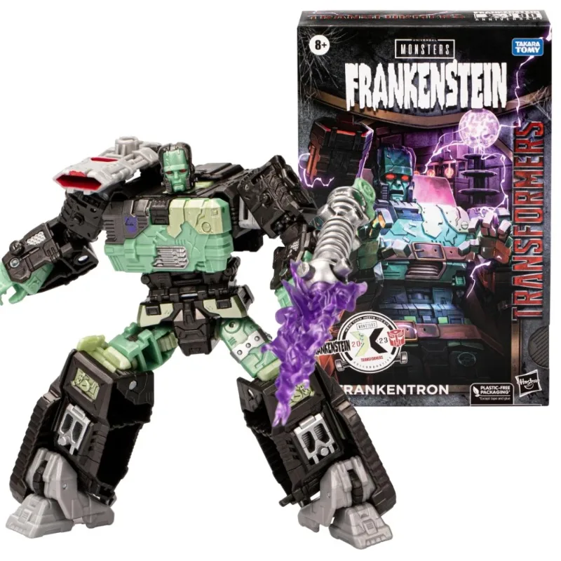 Original Takara Tomy Transformers Collaborative Universal Monsters Frankenstein Frankentron Action Figure Ornaments Hobbies Toys