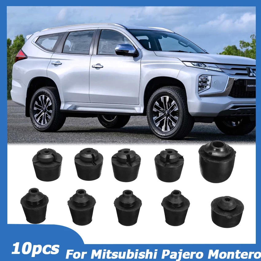 10Pcs For Mitsubishi Pajero Montero V31 V32 V33 V43 V45 V73 V70 Car Door Bumper Dampers Buffer Pad Anti Shock Bump Stop Rubber