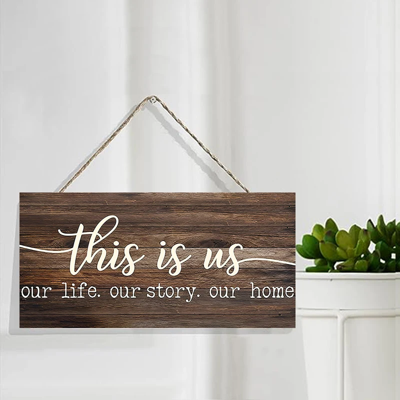 Rustic This is us Wall Hanging - огляд і ціна Kitchen Baking Cabinet