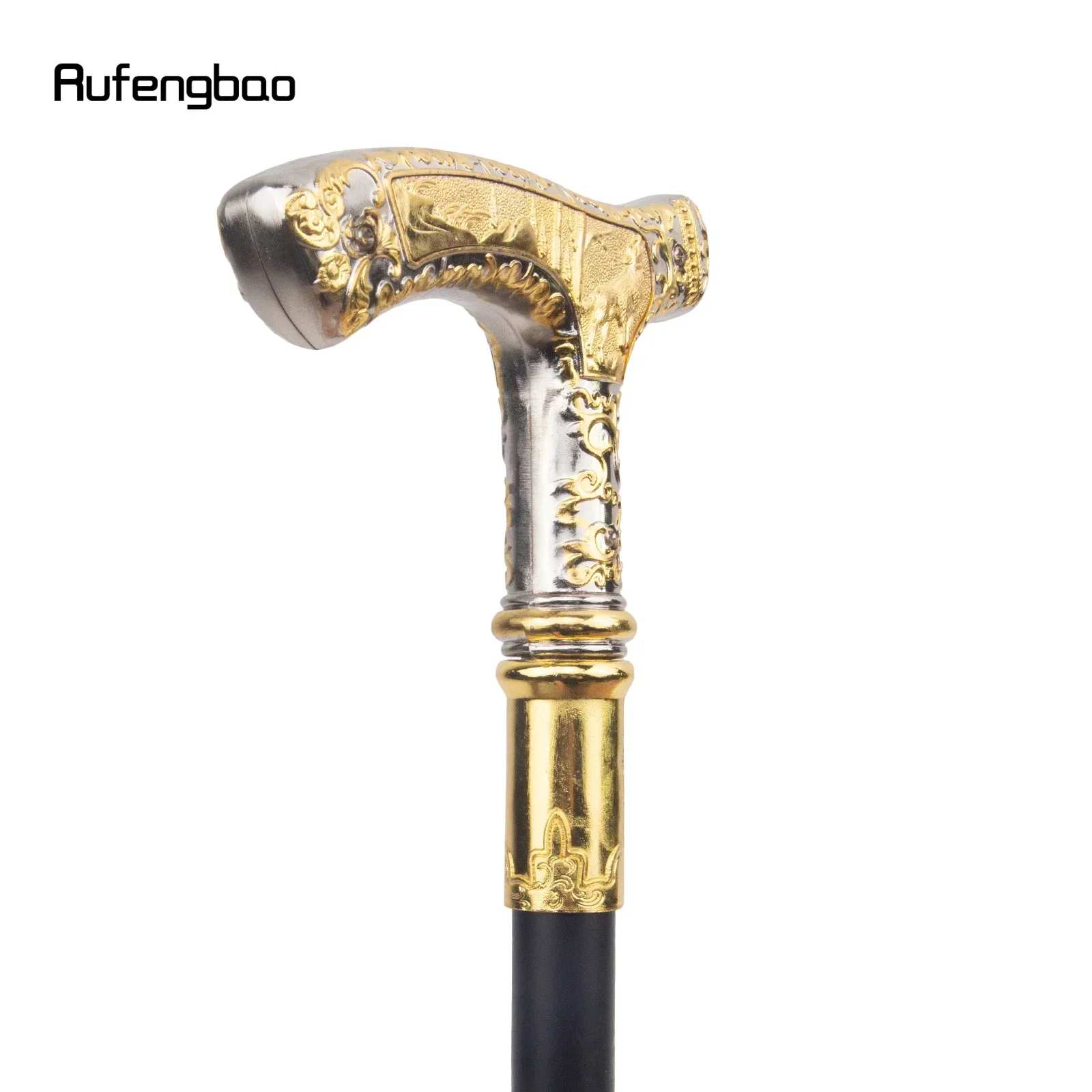 الذهبي الأبيض الذئب نمط فاخر عصا للمشي حفلة موضة ديلوكس صندوق عصا للمشي ديكور Cospaly Steampunk واستخدام 89 سنتيمتر