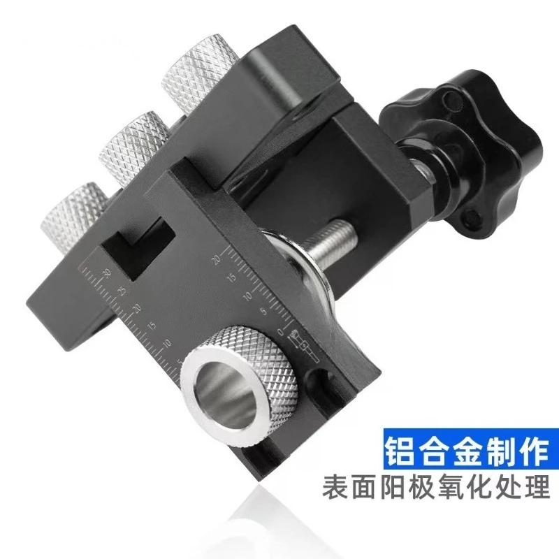 3‑in‑One Woodworking Dowel Drilling Locator Jig Concealed Fastener Hole Positioning Tool For Furniture Assembly Task