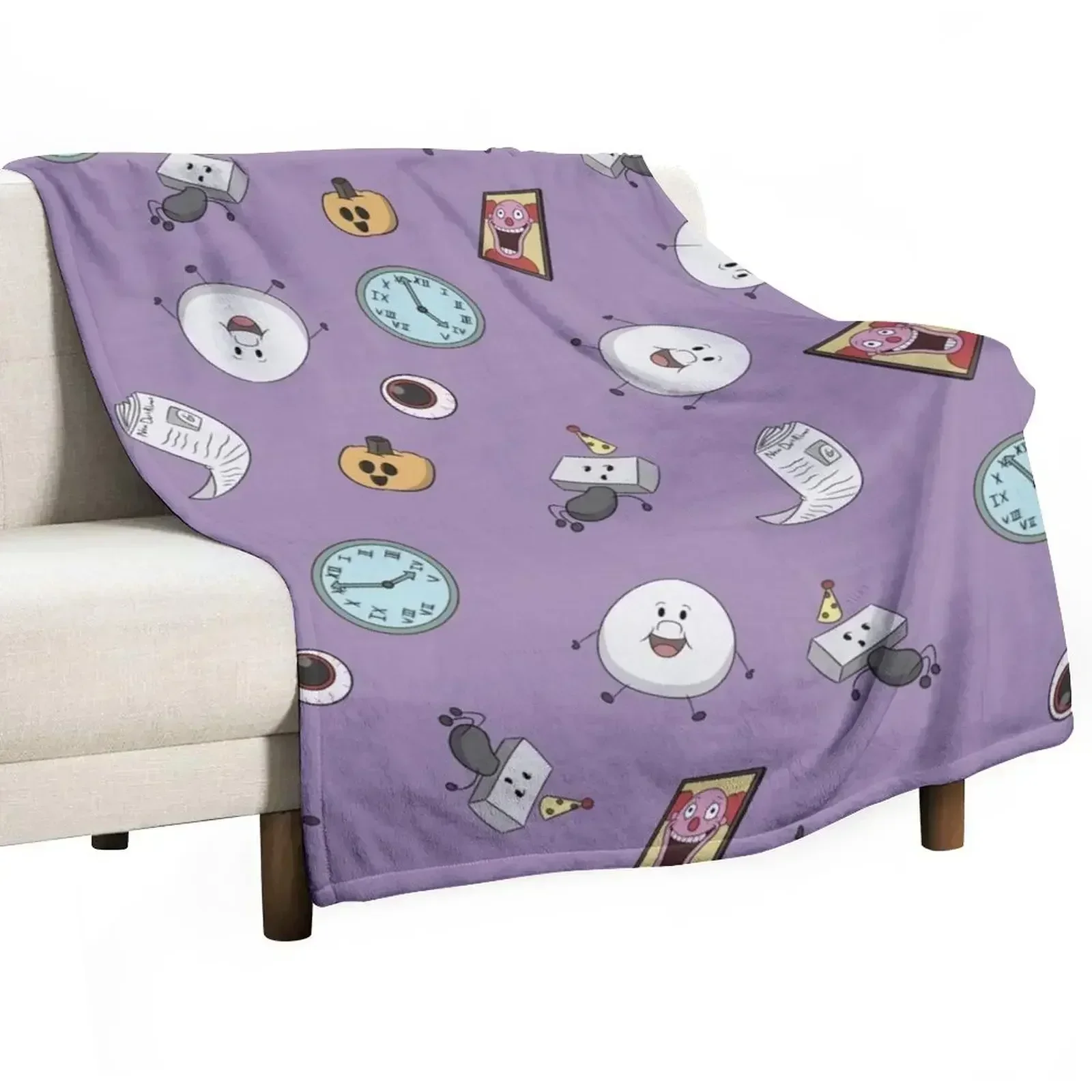 

Flumpty's Time & Space - One Night at Flumpty's Throw Blanket Beach Personalized Gift Blankets