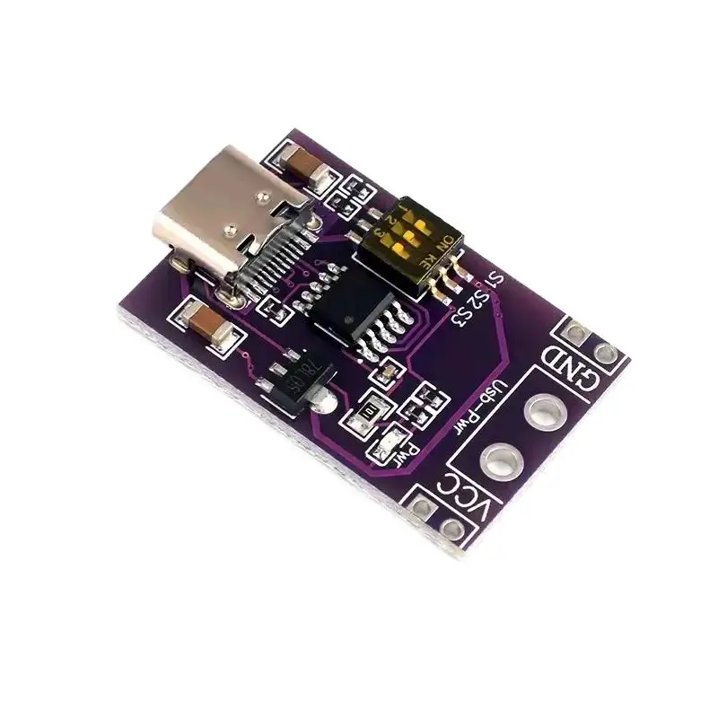 PD/QC/AFC Pemicu Umpan Isi Daya Cepat Mendukung Output Tegangan Tetap 5V 9V 12V 15V 20V