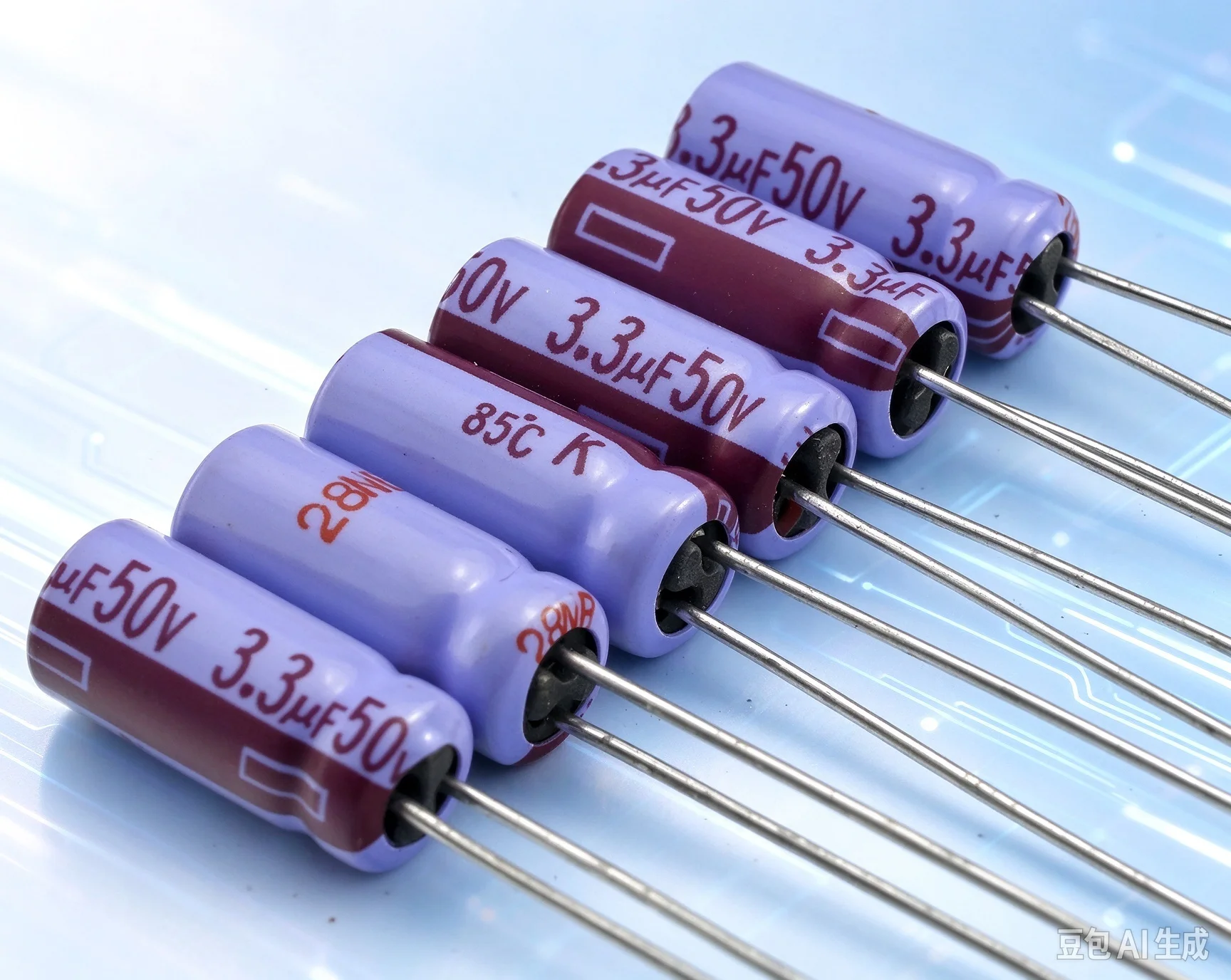 30pcs-for-panasonic-vintage-red‑coat-audio-coupling-capacitor-50v-33uf-discontinued-model
