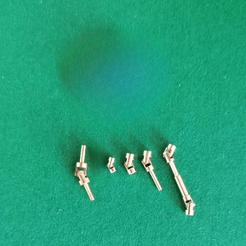 Mini Universal Joint OD 2mm/1.5mm Brass Coupling Shaft/Through Hole Connector for 1/64 1/72 1/87 Static-to-Dynamic Coupling