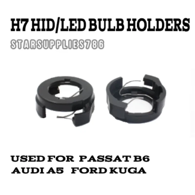New H7 HID LED FOR KIT HEADLIGHT BULB HOLDERS ADAPTERS VW FOR PASSAT B6 FOR FORD KUGA