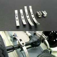 For WPL D12 B14 B24 B16 B36 RC Truck Car Upgrade Parts Accessories 1Set Steel Shock Absorber Leaf Springs Suspension