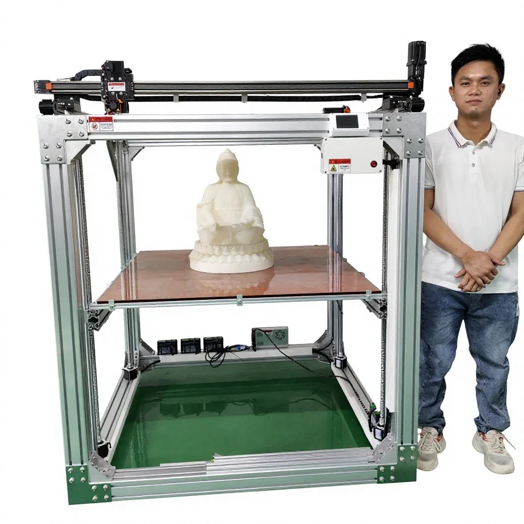 Custom Large Industrial 3D Printer High Precision 1000x1000x1000mm Build Volume 60-100 Print Speed High Temperature Nozzle