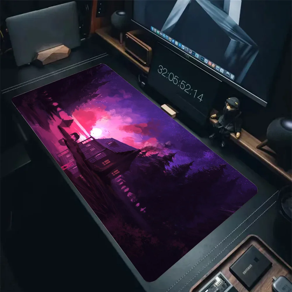 Sunset Cabin Horse Scenery Digital Art Mousepad Mouse Mat Desk Mat With Pad gaming accessories Prime Gaming XXL Keyboard Pad