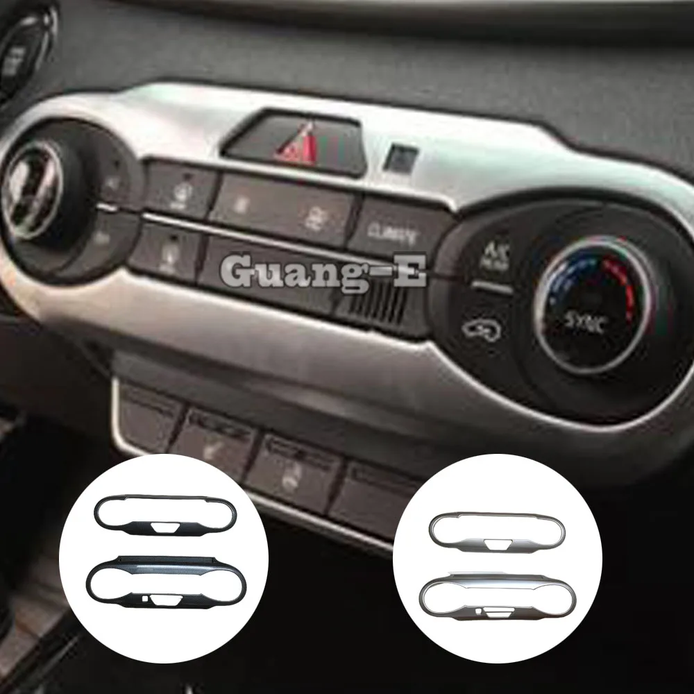 

For Kia Sorento L 2015 2016 2017 2018 Car Lamp Trim ABS Plastic Front Air Conditioning Switch Parking Panel Frame Volume Sound