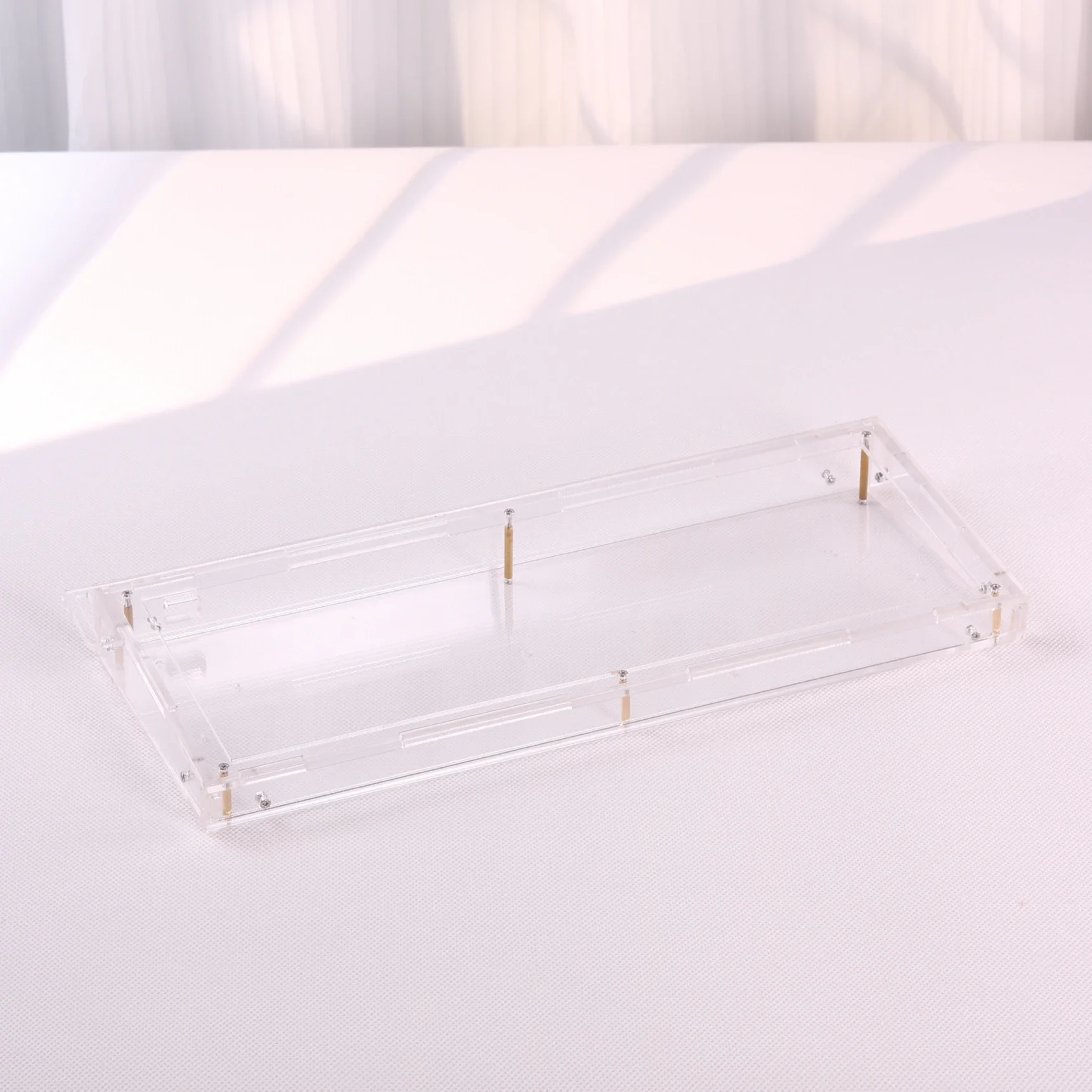Acrylic 60 Layout GH60 Keyboard Case Only For Wooting60HE Made60 Strip Hole Keyboard Case DIY Customzied Color