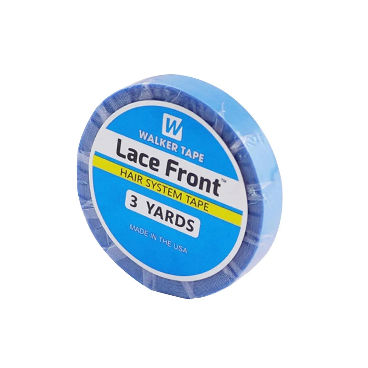 غراء للدانتيل الأمامي 3 ياردات 0.8 سم شريط لاصق مع مزيل لاصق على الوجهين ملحقات شعر مستعار لتطويل الشعر