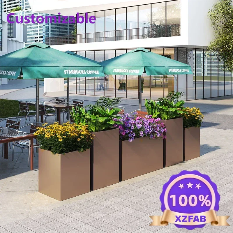 Factory Direct 2026 Stainless Steel Golden Flower Vase /Metal Flower Pot For Outdoor/Indoor（Customize）