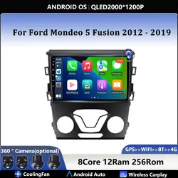Android Carplay Auto For Ford Mondeo 5 Fusion 2012 2013 2014 2015 2016 - 2019 Car Radio Navigation GPS Multimedia Video Player