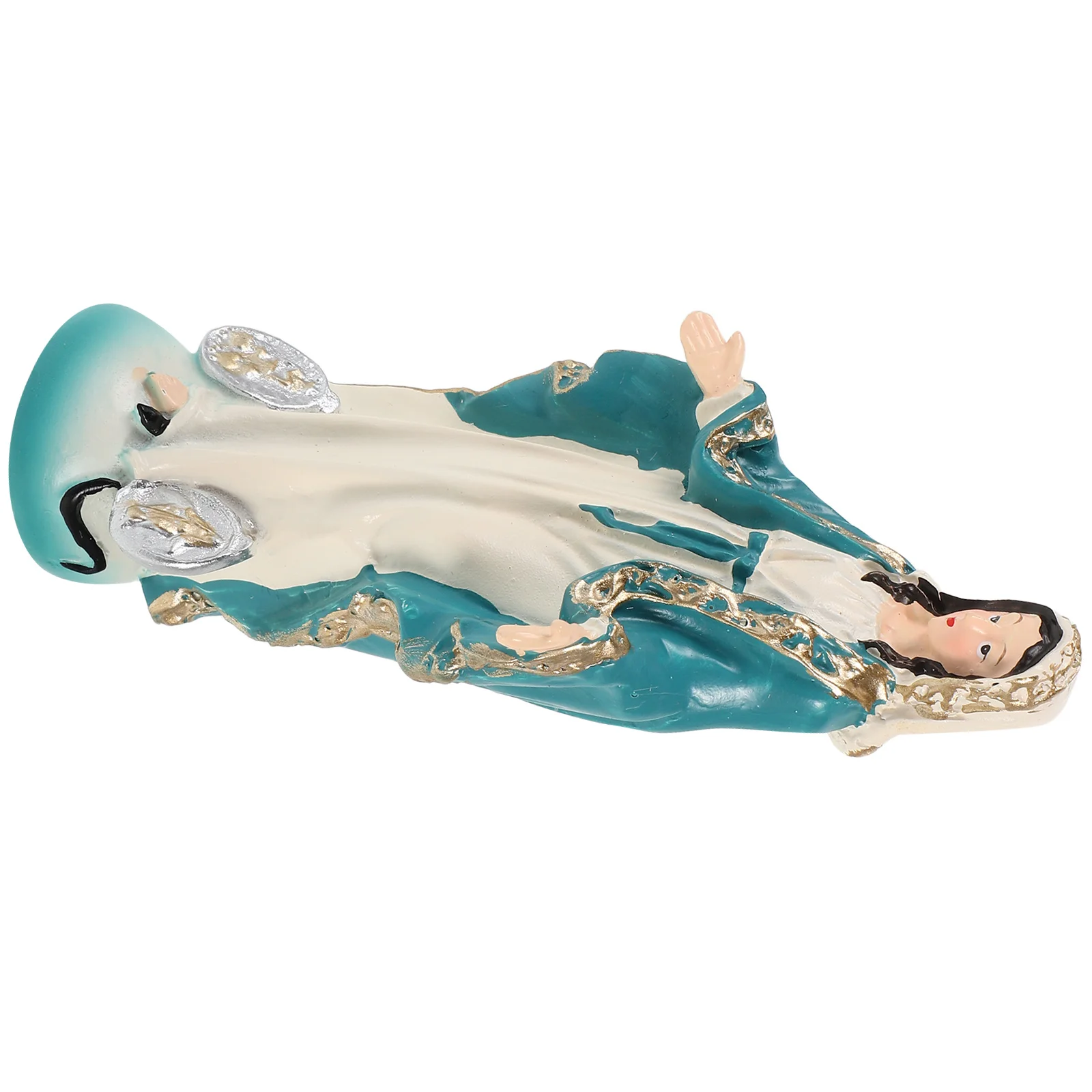 

Resin Virgin Mary Statue Lifelike Religious Sculpture for Table Church Home Decoration Catholic Figure Statues Home Decor