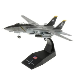 1/100 Scale Military Model Toys F14 F 14 Pirate Tomcat F-14 AJ103 VF-84 Fighter USAF Diecast Metal Plane Model