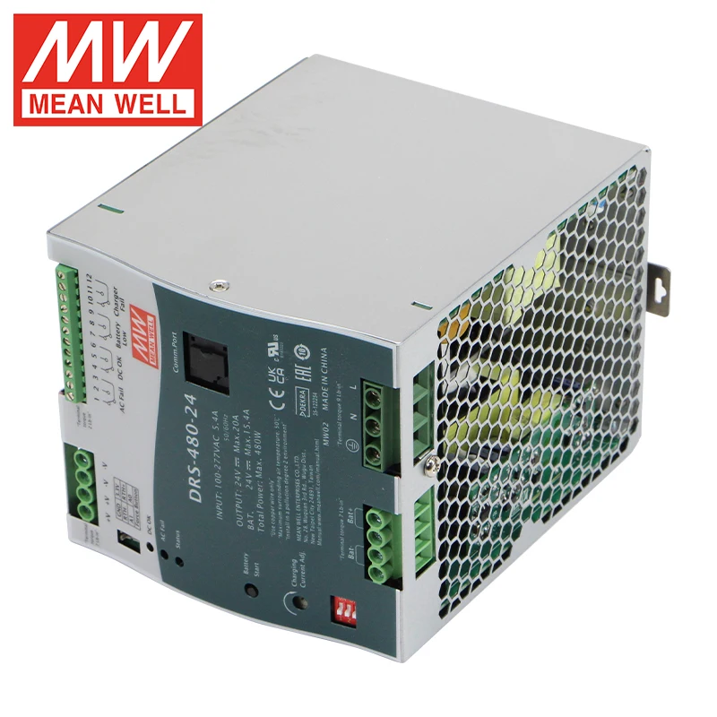 Mean Well DRS-480-24 480W 12V 24V 48V Uninterruptible Power Supply Emergency Starting Power Supply Smps Meanwell