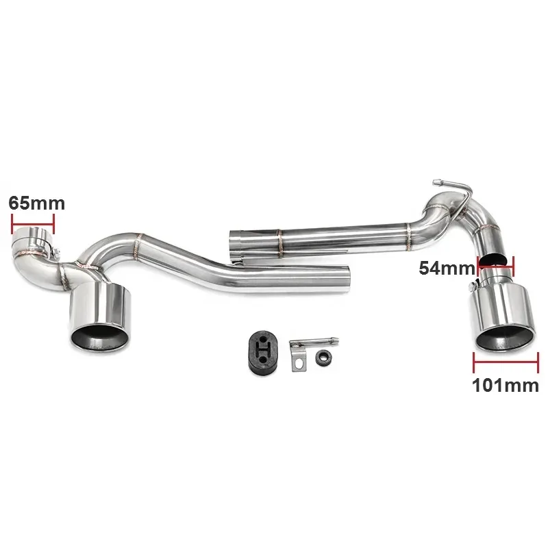 Stainless Steel Exhaust Tip Exhaust Pipe Exhaust System for 05-12 BMW 3 Series E90 E92 320i 318i 325i 335i MT Diffuser