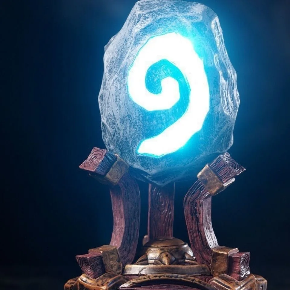 

2025 The Latest Styles Hearthstone 1:1 Figure Breathing Lamp Luminous Hearthstone Cool Desktop Decoration