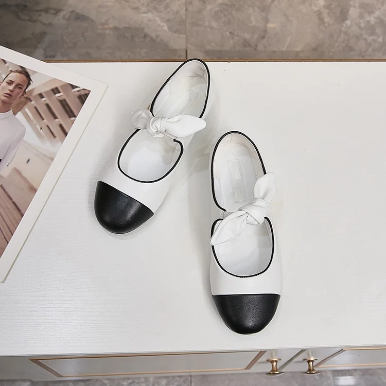 

2025 New Style Comfortable and Versatile Round-Toe Bow-Knot Mary Jane Shoes for Commuting