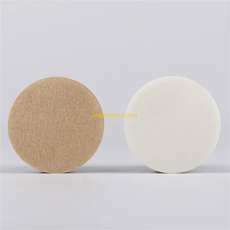 100個の使い捨てコーヒーフィルターのM7DFパックラウンドナチュラルペーパーコーヒー抽出