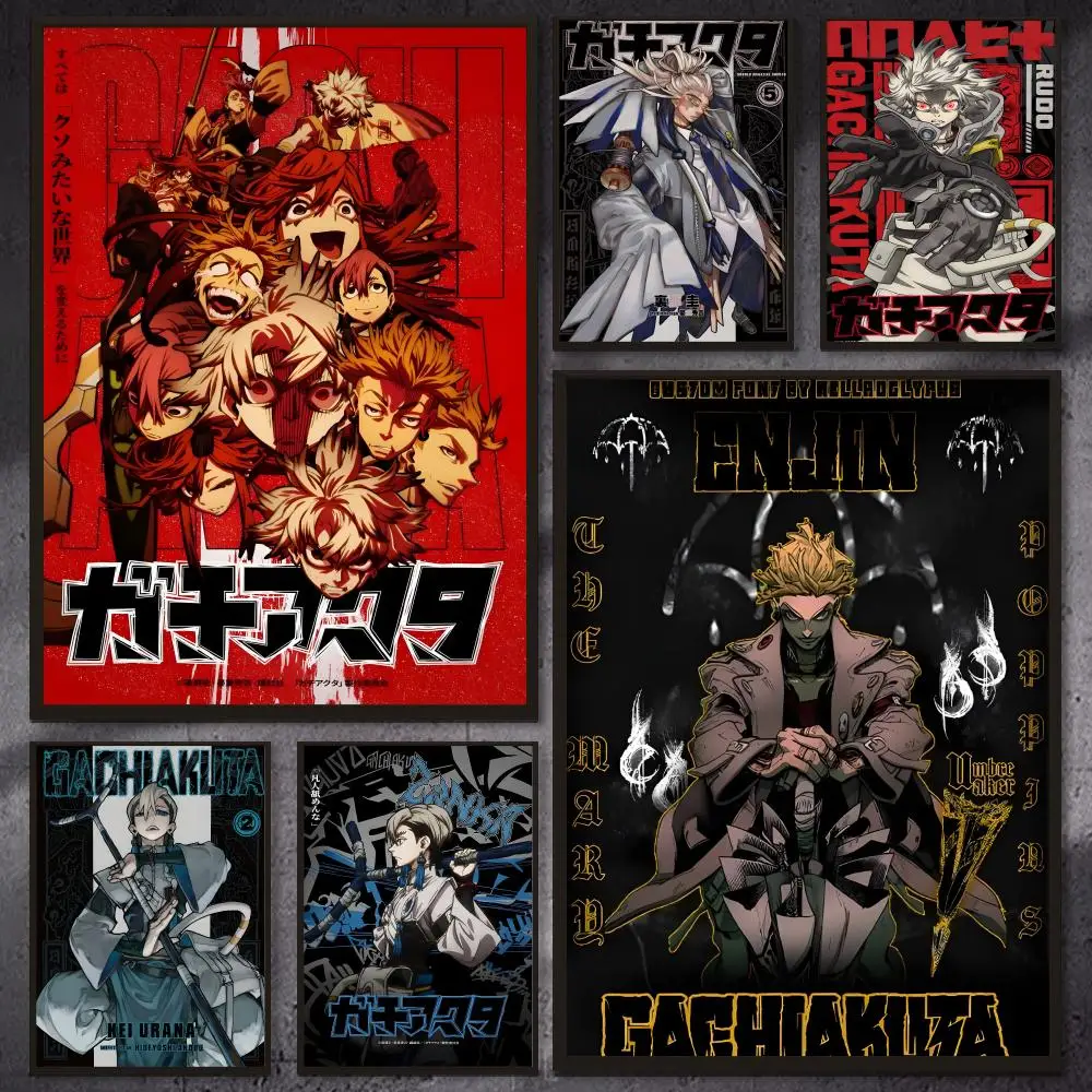 G-GachiakutaS Anime Poster Versatile HD Waterproof Wall Art Self-Adhesive Decor For Any Space Ideal Gift