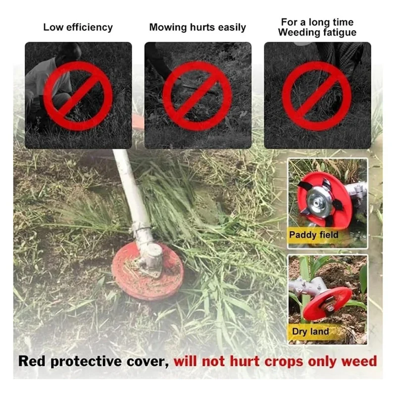 Weeding Disc For Weed Eater, Trimmer Heads For Weed Eaters, Weeding Disc Trimmer, For Terrain Hill Weeding Disc, 2PCS