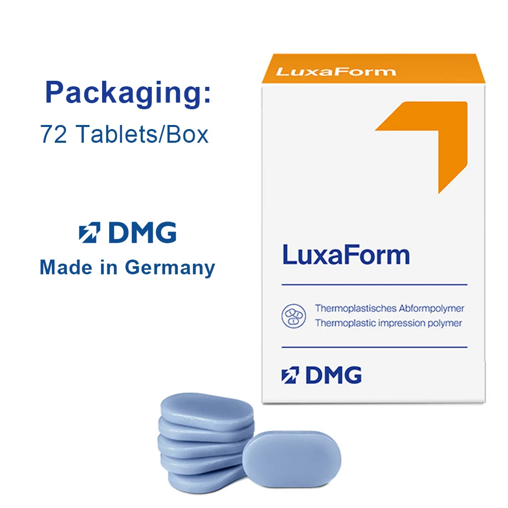 72 Sheets DMG LuxaForm Thermoplastic Molding Polymer Quick Impression Material for Luxatemp Star Temporary Dental Crown