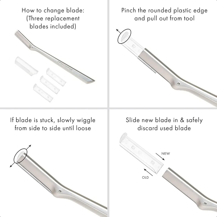 Navalha facial de aço inoxidável