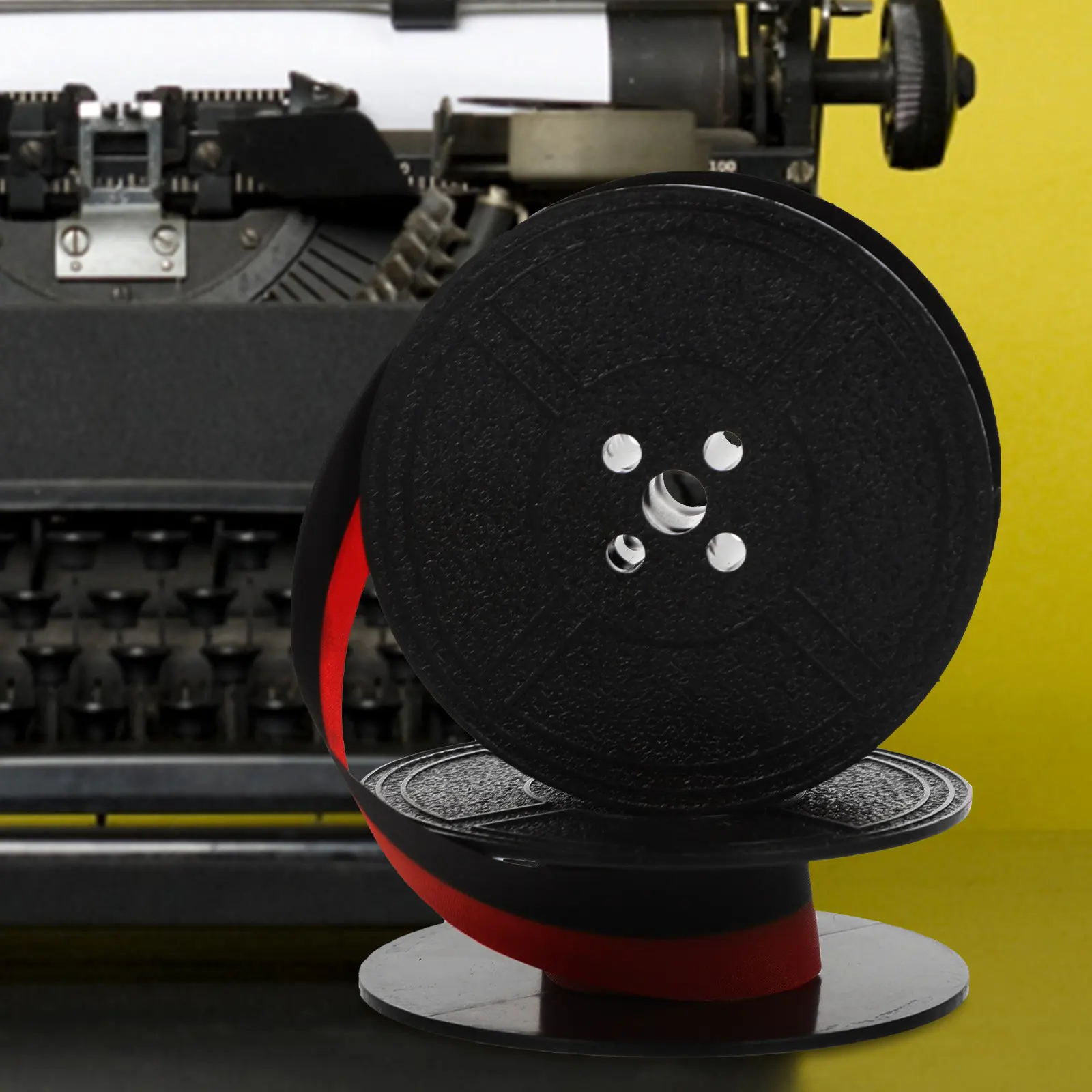 

Универсальная лента для пишущих машинок с двумя катушками, износостойкая нейлоновая чернильная лента, профессиональная замена для офисных ретро-пишущих машинок