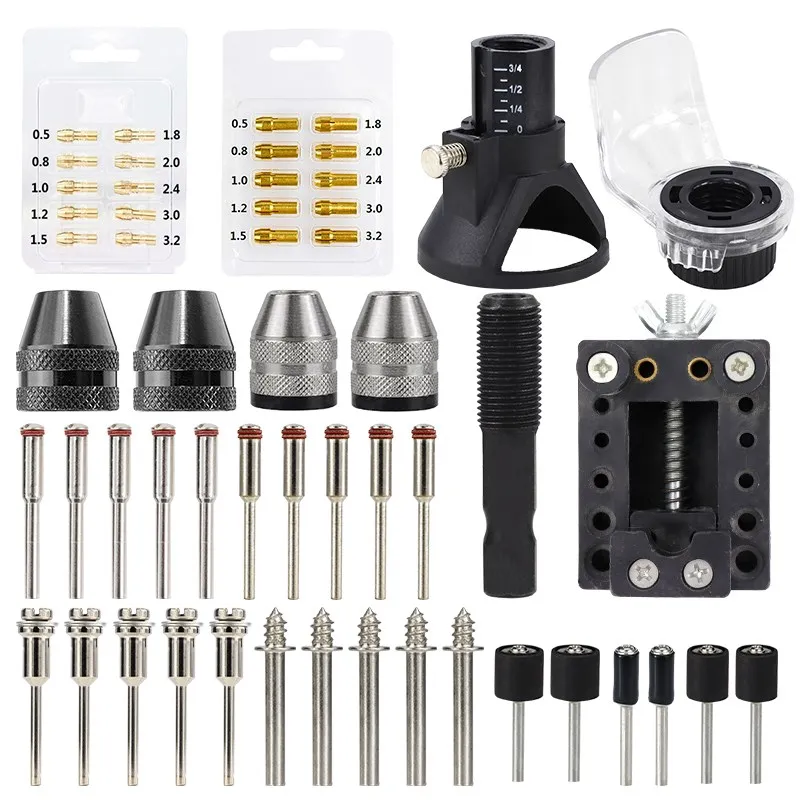 Rotary Tool Accessories Kit for Dremel Saw Blade Mandrel Mini Drill Chuck Rotary Dedicated Locator Rotary Tools