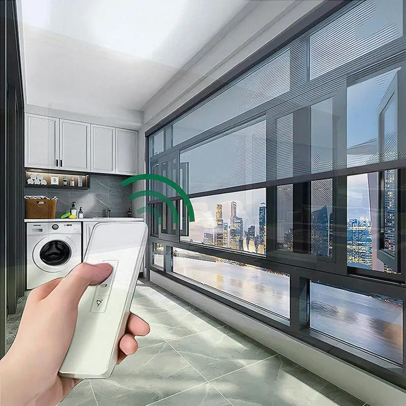 Electric Roller Blinds Easy Installation Quiet Operation Energy Saving for Home Office Hotel Windows Doors Rolling Blind
