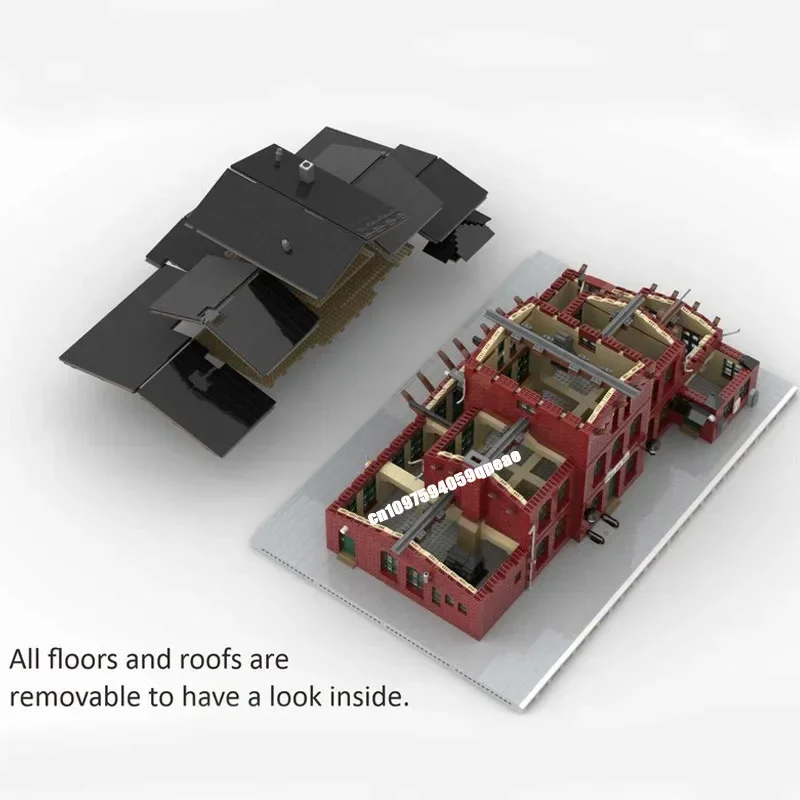 Nieuwe Stad Hot Selling Street View Moc Modulaire Tak Lijn Treinstation Model Aangepaste Puzzel Diy Creatieve Ideeën Kinderen Speelgoed Geschenken