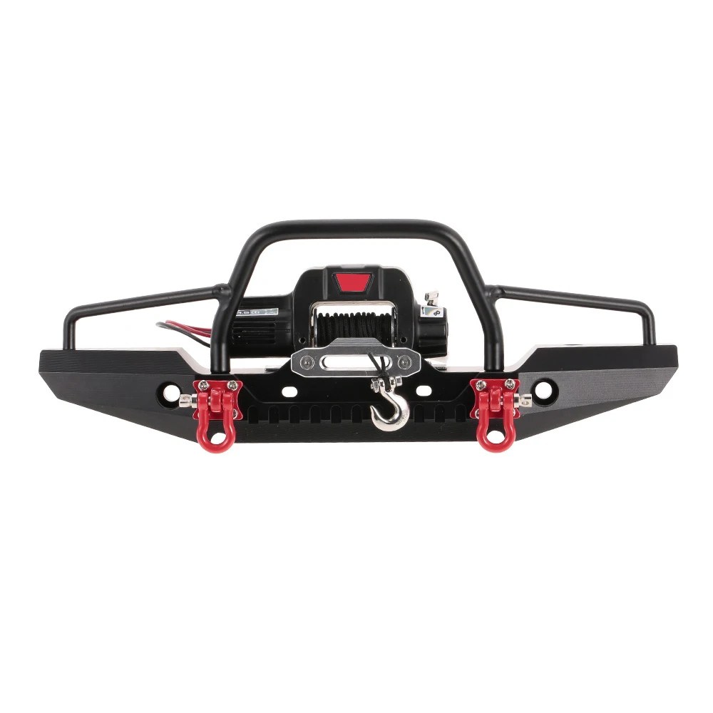 

Metal Front Bumper with 2 LED Light & Remote Control Electric Winch for Traxxas -4 SCX10II 90046 Remote Control Helicopter