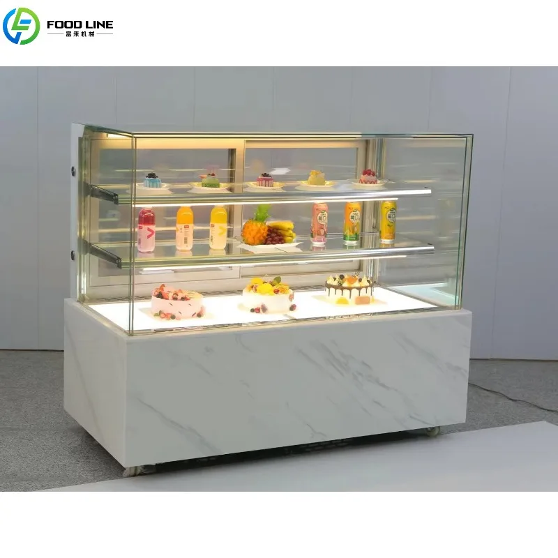 Customized Refrigerated Display Cabinets for Long-term Food Freshness Dairy Display Freezer Display Racks for Retail