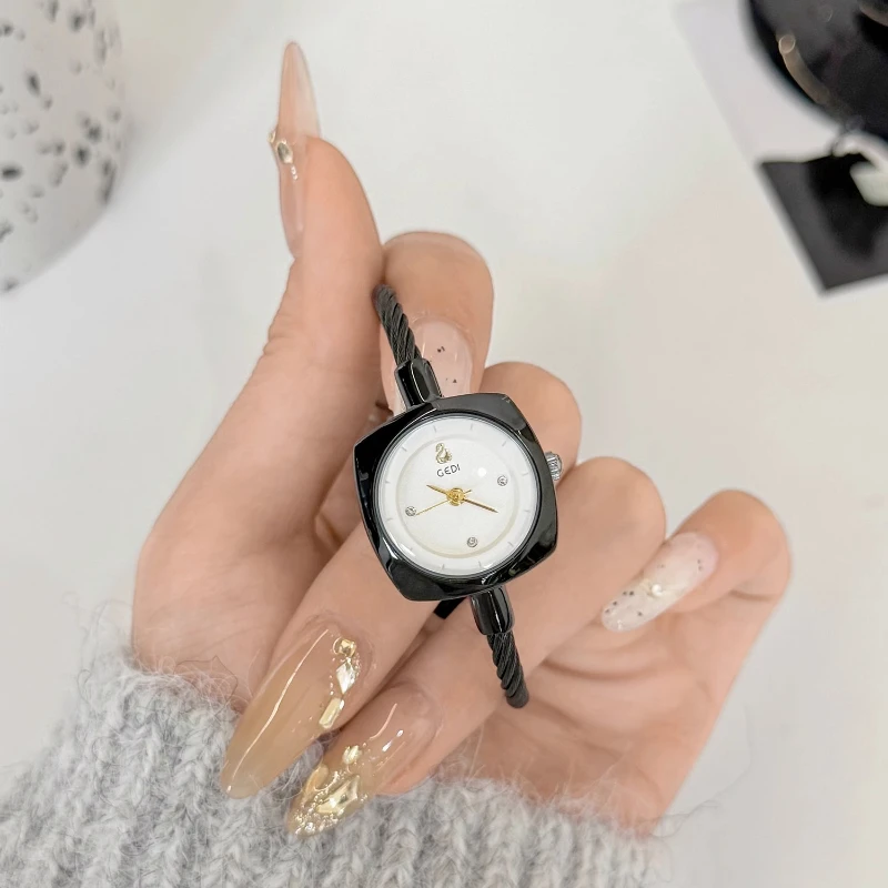 Womens Watches for Small Wrists Quartz Watch Bangle Bracelet Style Steel Orologio Ladies Luxury Wristwatch Diamond Clock