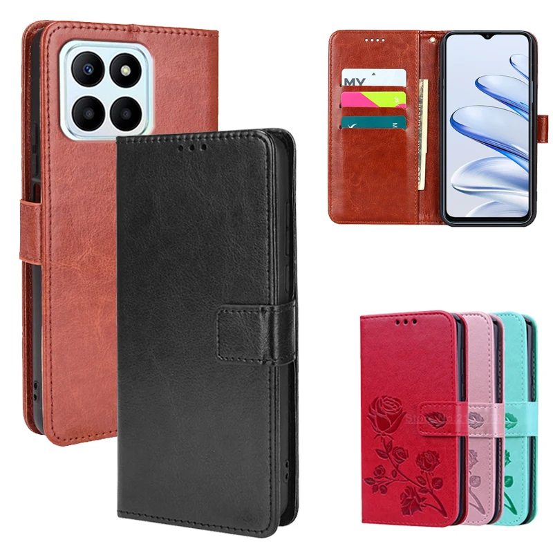 on Etui Honor 70 Lite 5G Case Luxury Magentic Leather Wallet Phone Cover For Carcasas Honor 70Lite Honor70 Lite 5G Mujer Hoesje