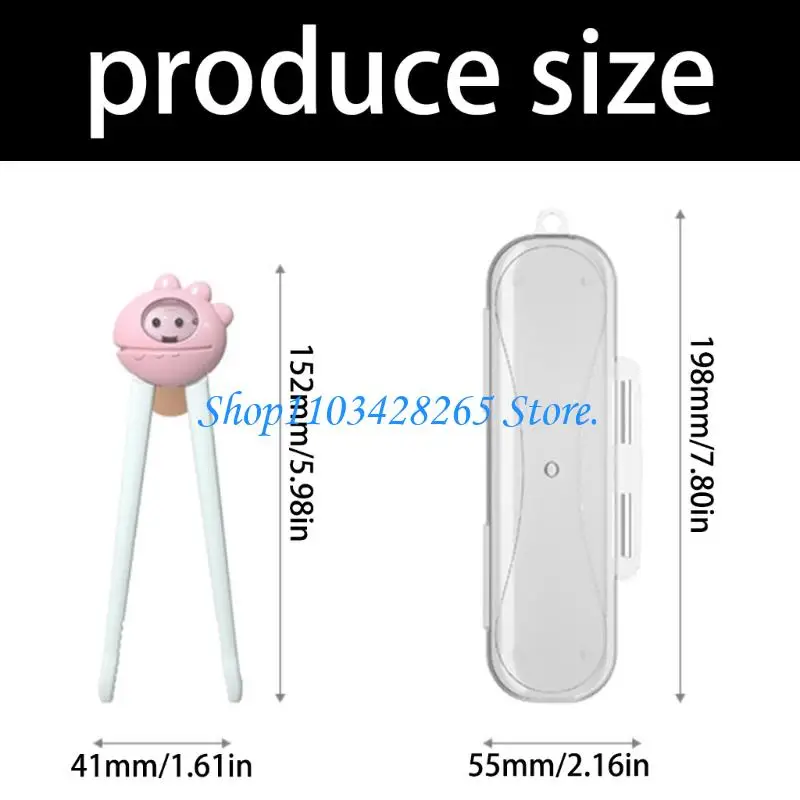 عيدان طعام صديقة للأطفال بتصميم مريح من بلاستيك ABS لمهارات الأكل المبكر G2TE