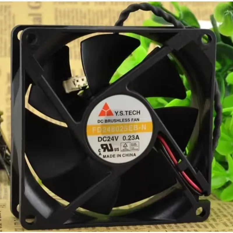 NEW Cooler Fan for Y. S.TECH FD248025E-N 24V 0.23A 8CM 8025 Inverter Cooling Fan 80x80x25mm