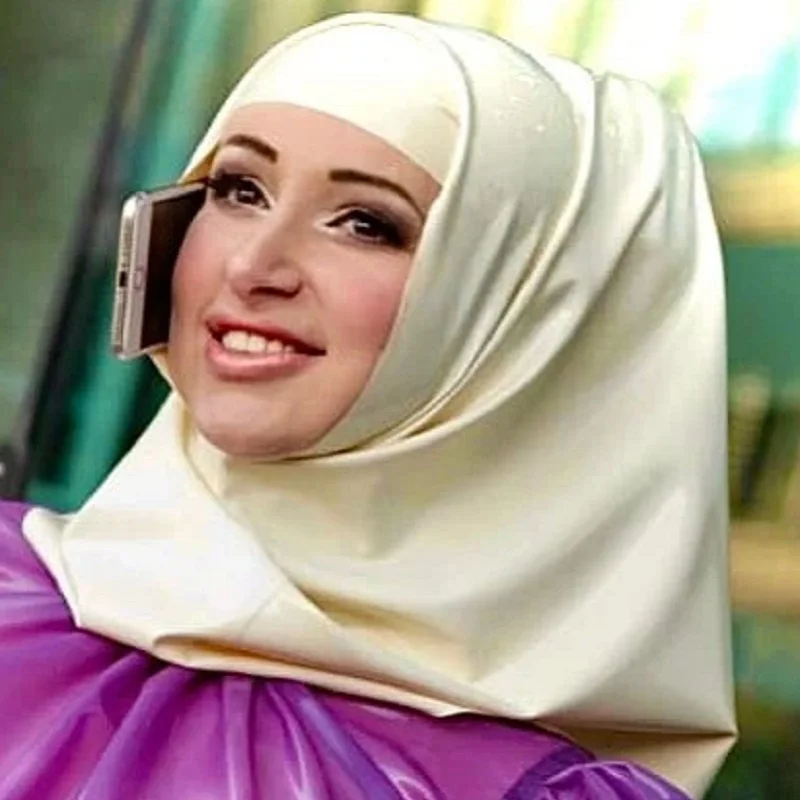 Latex Hats Hood Hijab Handmade Head Dress Nun Head scarf Customized Neckline