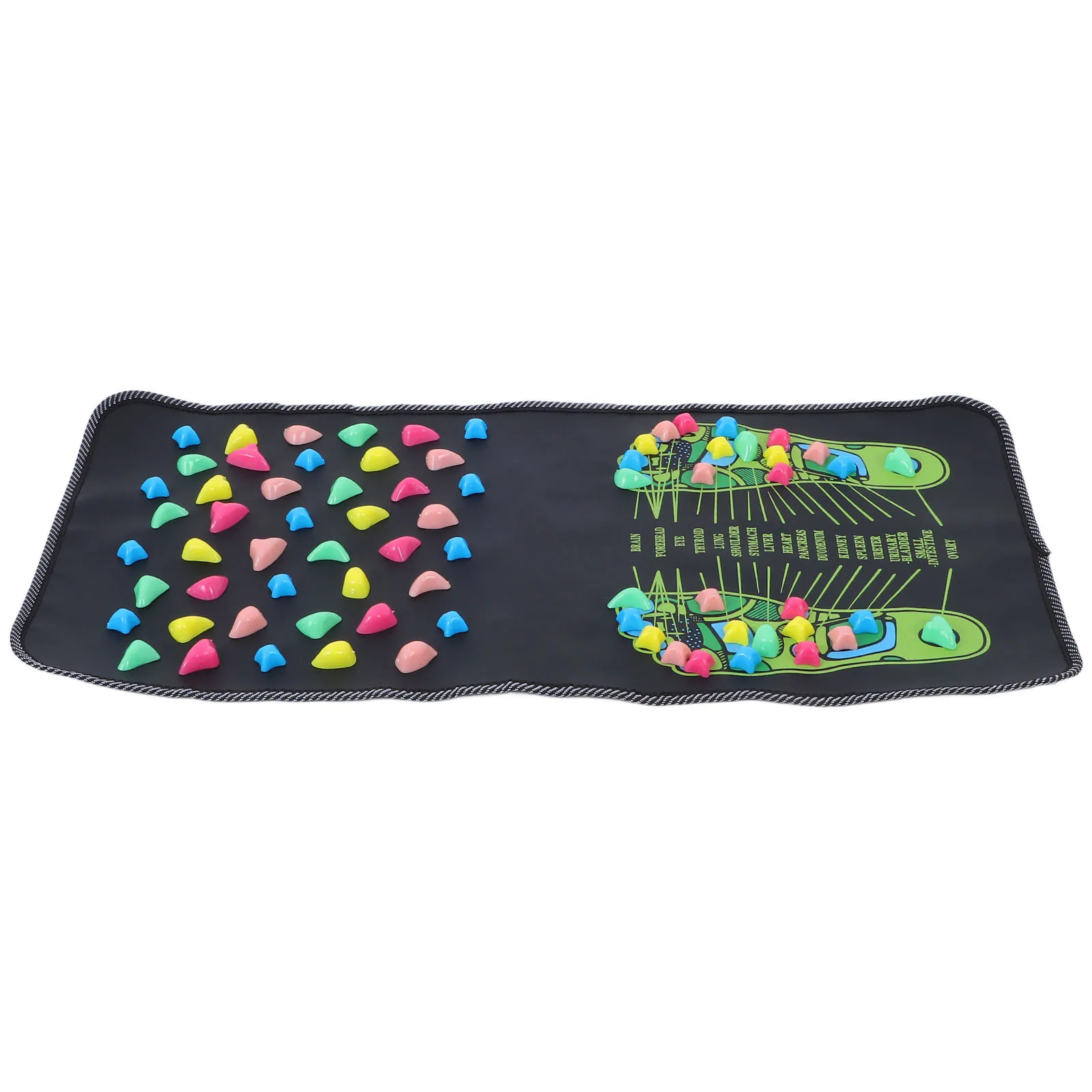 

Foot Massage Mat Reflexology Acupressure Tool Ergonomic Sole Stimulator Portable Pressure Point Therapy Pad For Home Travel