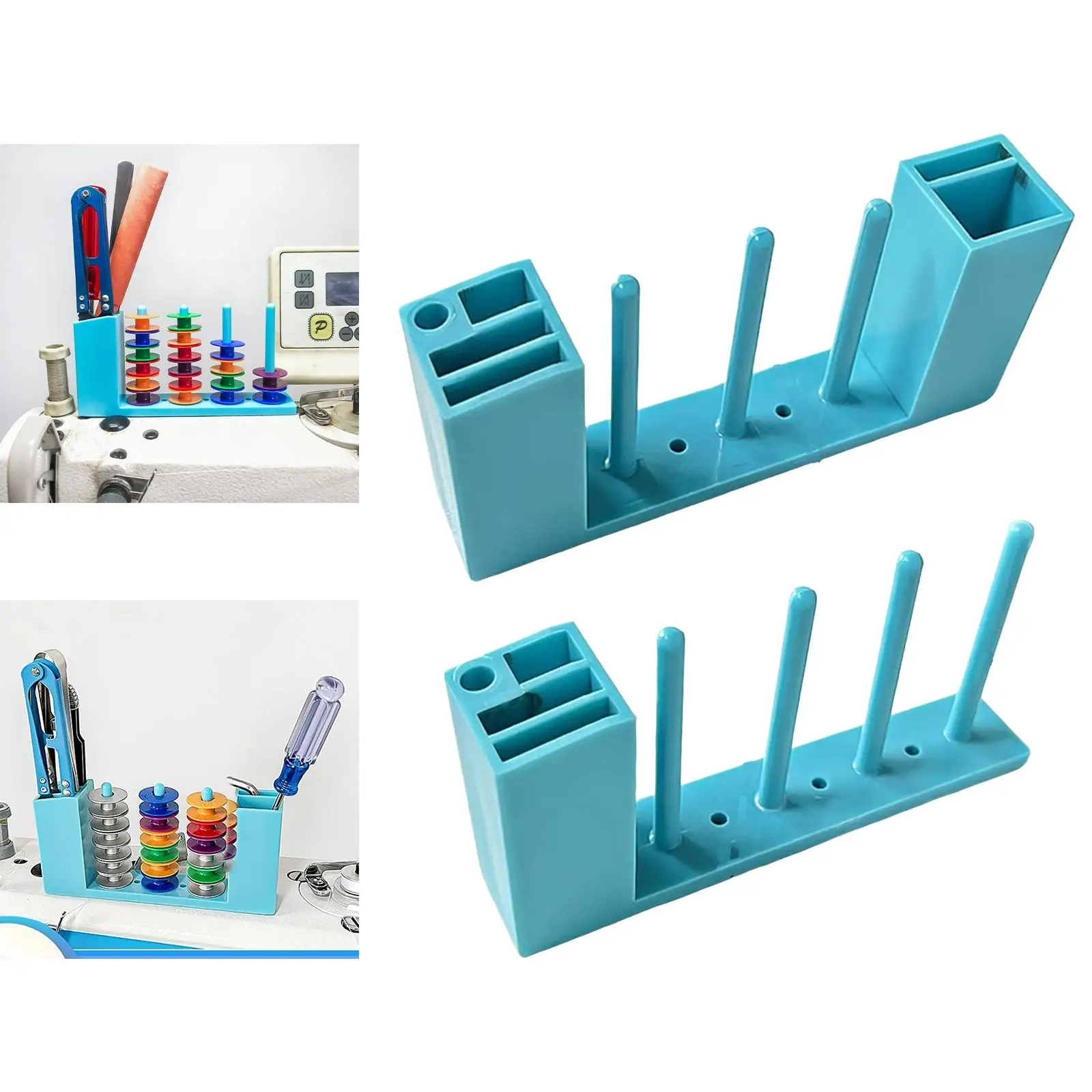 Bobbin Holder Ribbon Rack Thread Organizing Multifunctional Multi Cores Portable Serger Practical Embroidery Bobbin Organizer