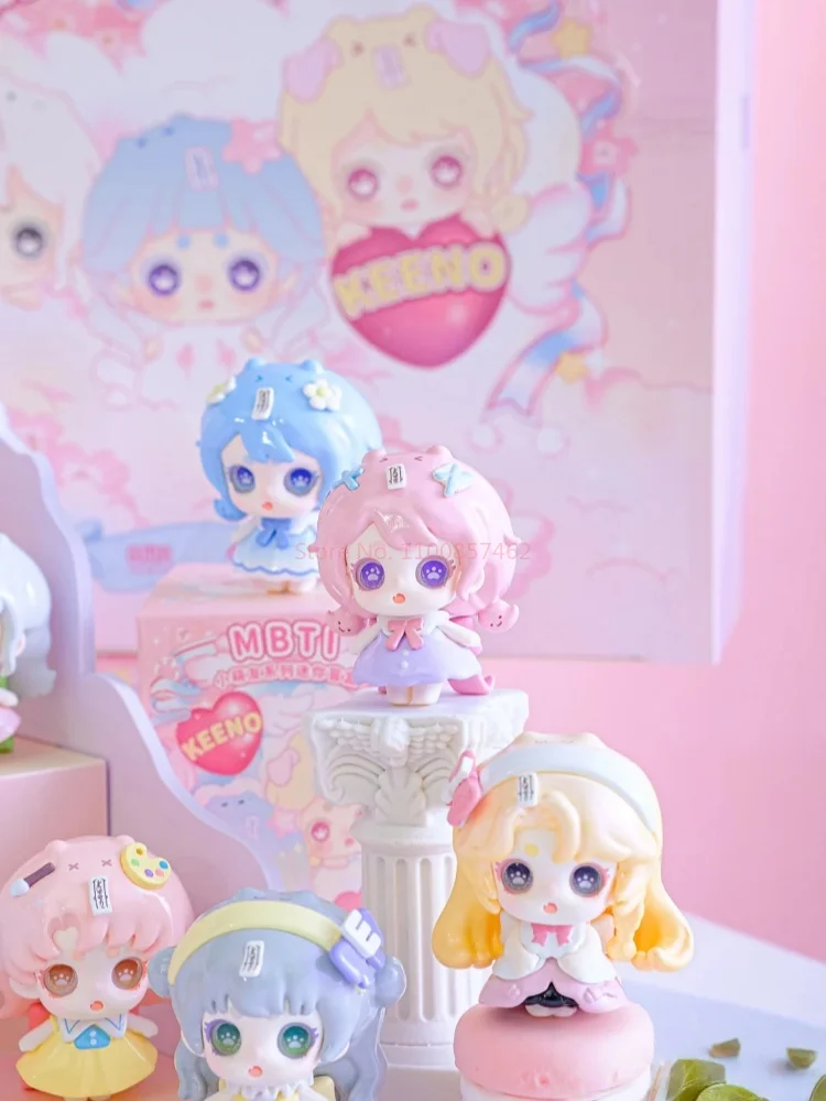 

KEENO MBTI Cute Friends Series Mini Blind Box Trendy Handmade Doll Desktop Decoration Ornament Birthday Gift for Collectors