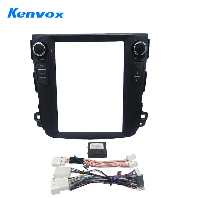 

9,7-дюймовая рамка для автомобильного радиоприемника Tesla с вертикальным экраном для Mitsubishi 2008, комплект приборной панели Outlander, адаптер жгута проводов панели