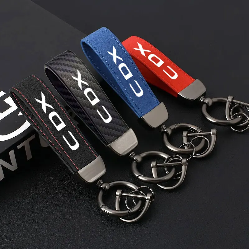 

Fashing Decoration Suede Car Key Rings For Men Women Fashion Key Accessory Keyrings Gifts For Acura CDX Car Accessories