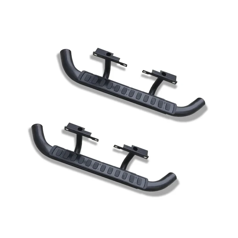 High Quality 2PCS Steel Side Step Running Boards Pedal Protector Fit Defender 90 Left & Right Side Stairs
