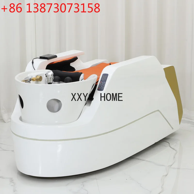 

Ceramic Basin Massage Shampoo Bed Head Therapy Bed Luxury Lamp with Fumigation Water Circulation Flushing Bed