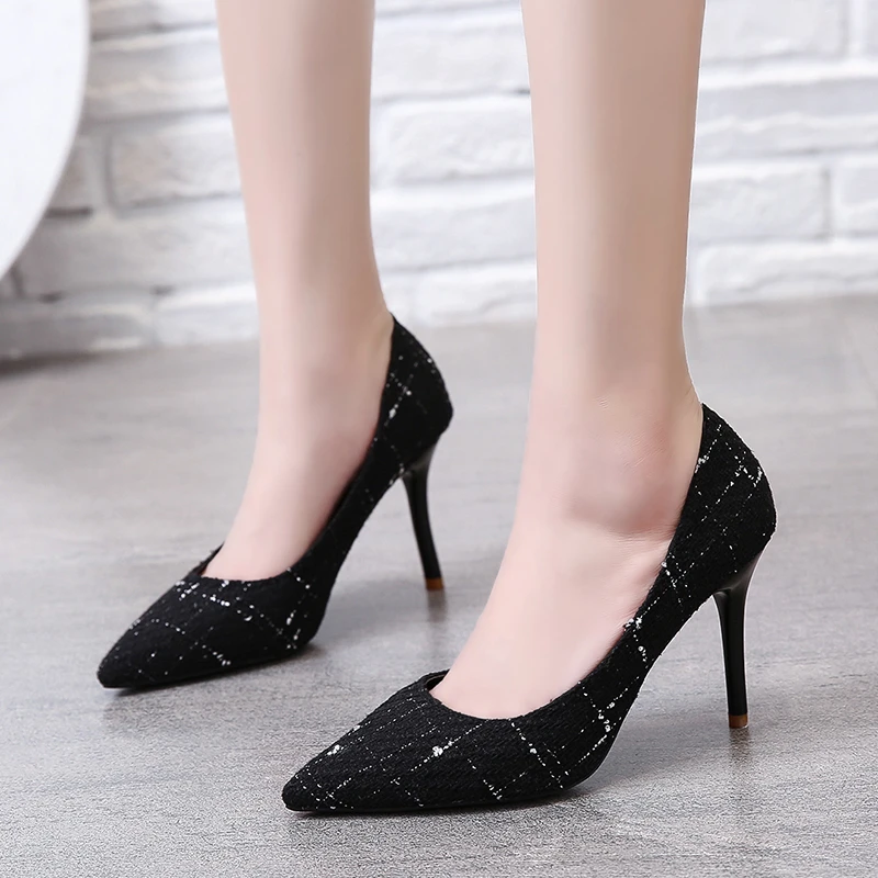 Xiaoxiangfeng Professional High Heels 2024 Spring and Autumn Commuter Single Shoes Sexy Pointed Shallow Mouth High Heels Luxury