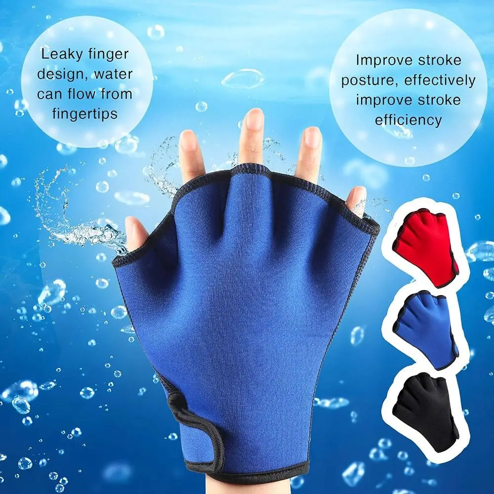 

Swimwear Diving Swimming Webbed Glove Large Webbed Water Resistance Aquatic Gloves Surfing Swimming Training Gloves