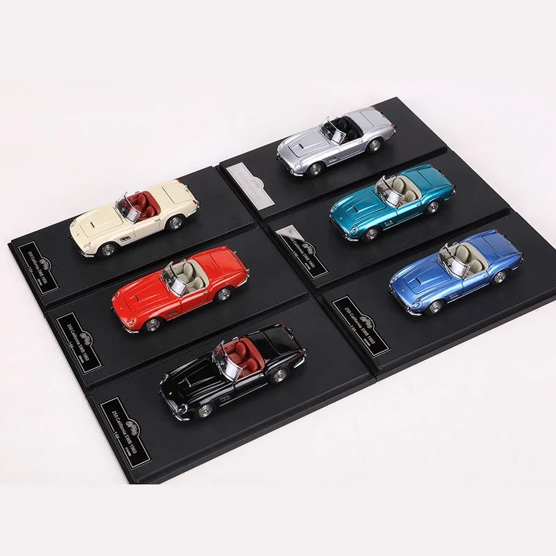 GFCC 1:64 250GT California Convertible Classic Coupe double door alloy car model set in stock